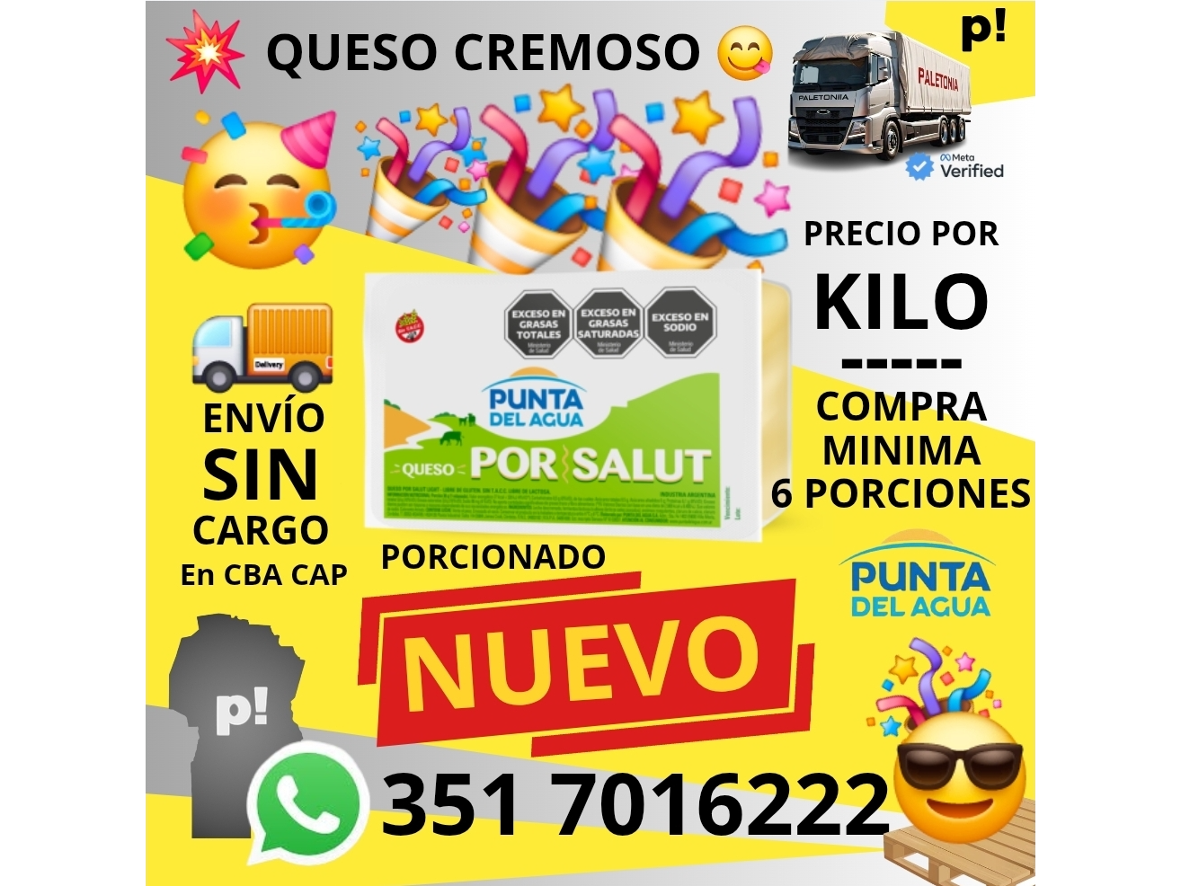 QUESO P.SALUT LIGHT PORCIONADO PDA X 6 PORC 500 G