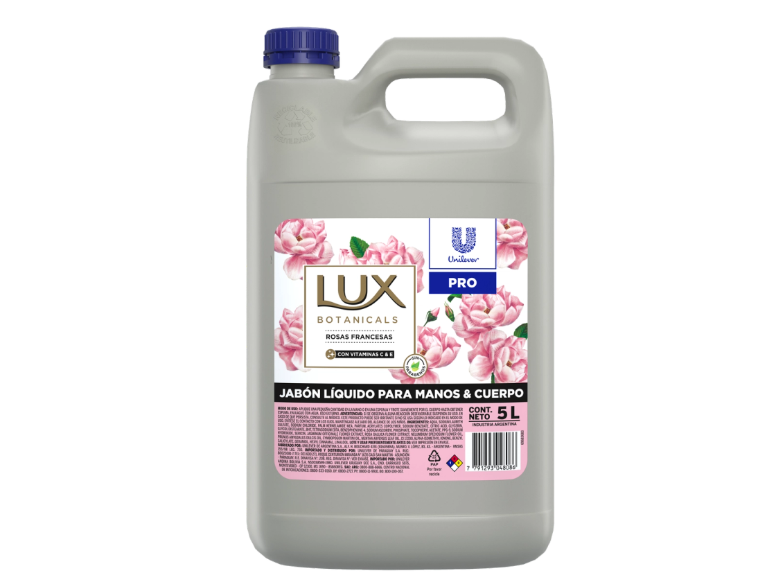 JABON DE MANOS Y CUERPO ROSAS X 5LTS