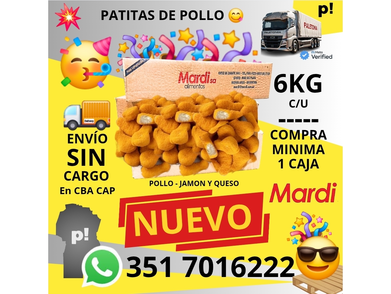 PATITAS DE POLLO (BOCADITO) X 5 KG