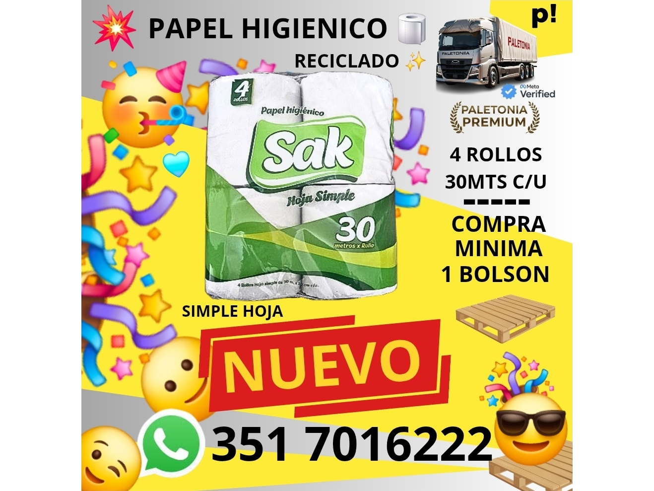 SAK HOJA SIMPLE 16PX4UX30M