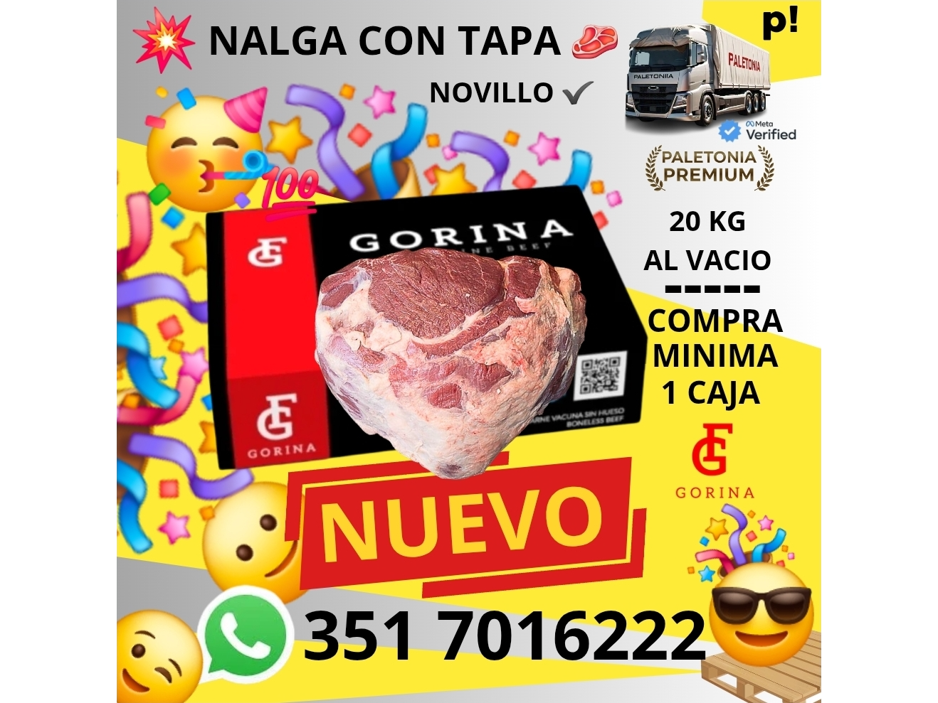 NALGA CON TAPA X 20KG