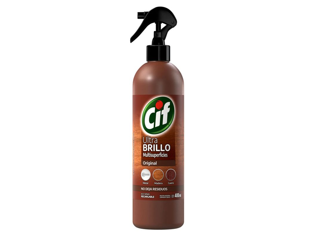 CIF ULTRA BRILLO ANTI POLVO X 400ML