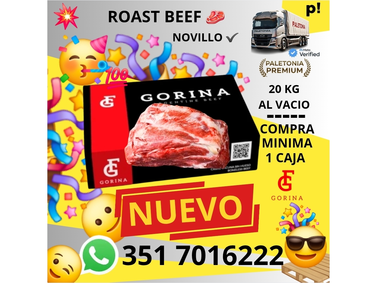 ROAST BEEF DE NOVILLO X 20KG