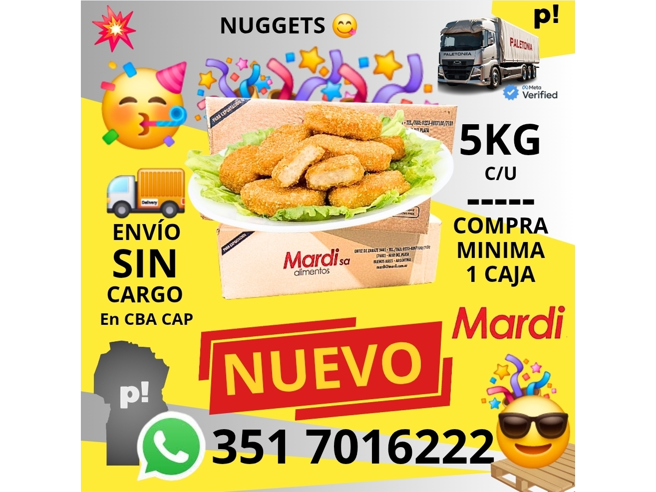 POLLO NUGGETS X 5 KG