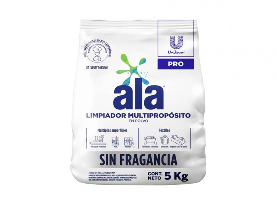 JABON EN POLVO ALA SIN PERFUME 5KG