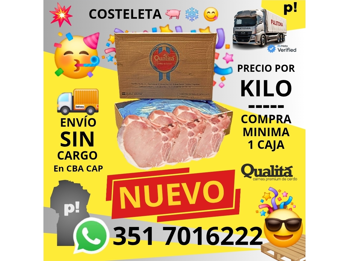 COSTELETA CONGELADA X 20 K APROX
