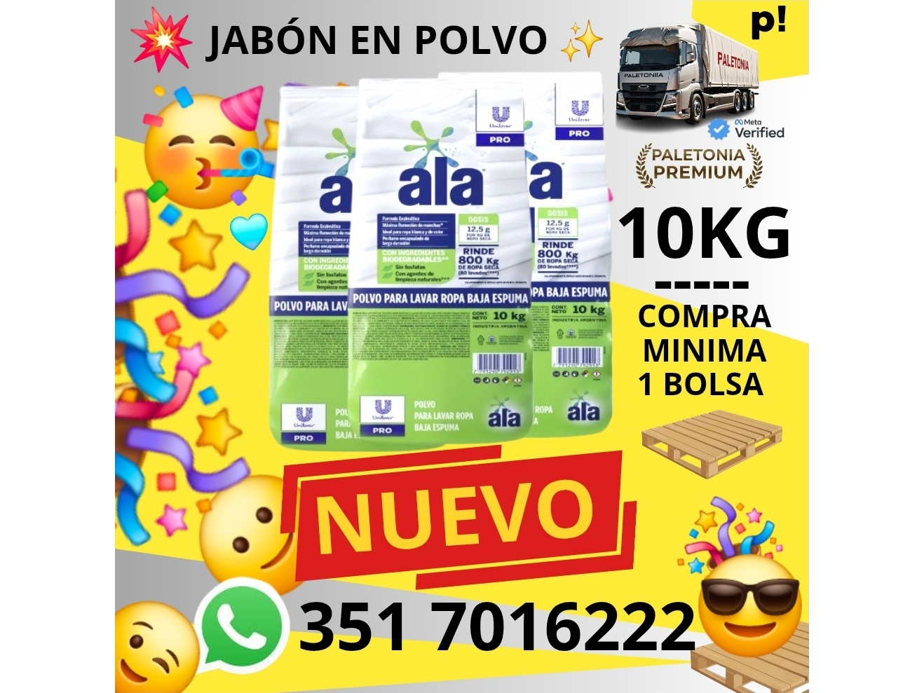JABON EN POLVO ALA MATIC PROFESIONAL X10KG