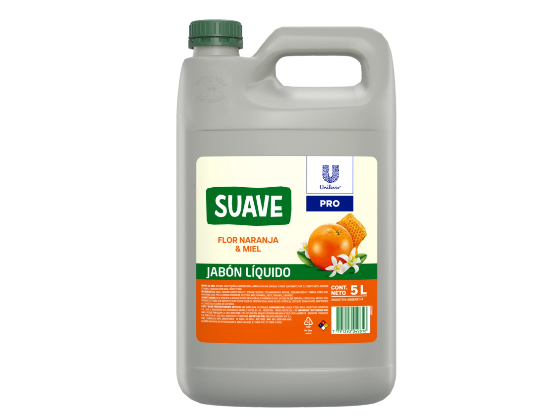 JABON DE MANOS SUAVE NARANJA X 5LTS