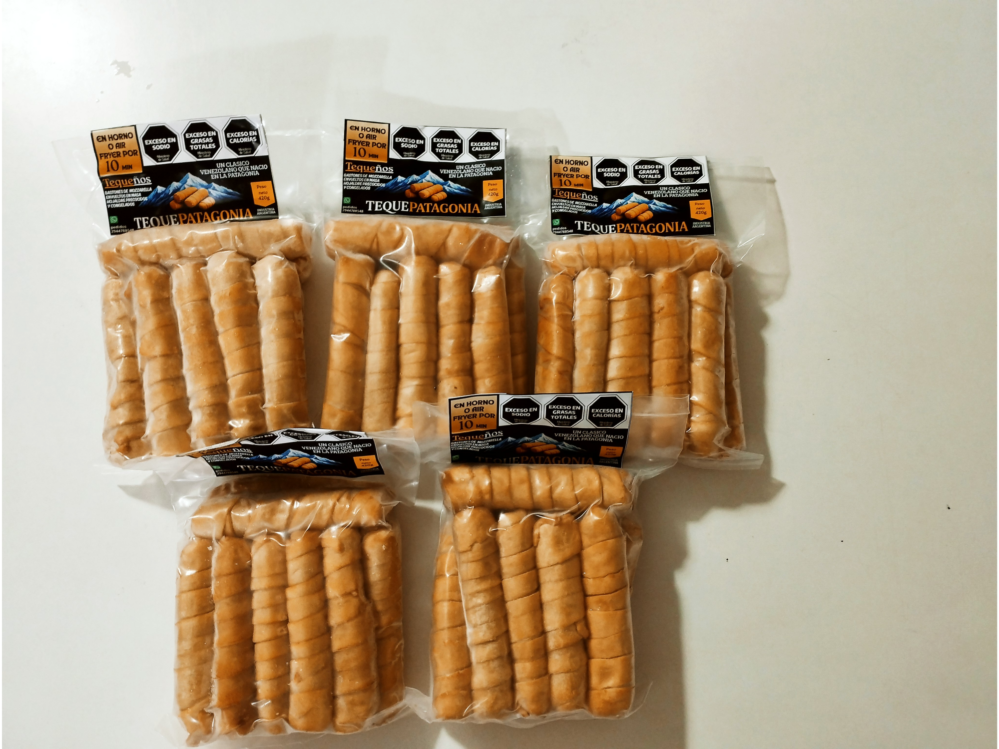 Tequeños X 5 packs de 500g