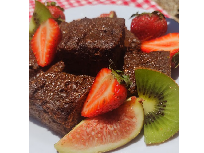 Brownies de cacao y algarroba