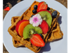 Waffles de pera y coco (sin gluten) 🍐🥥