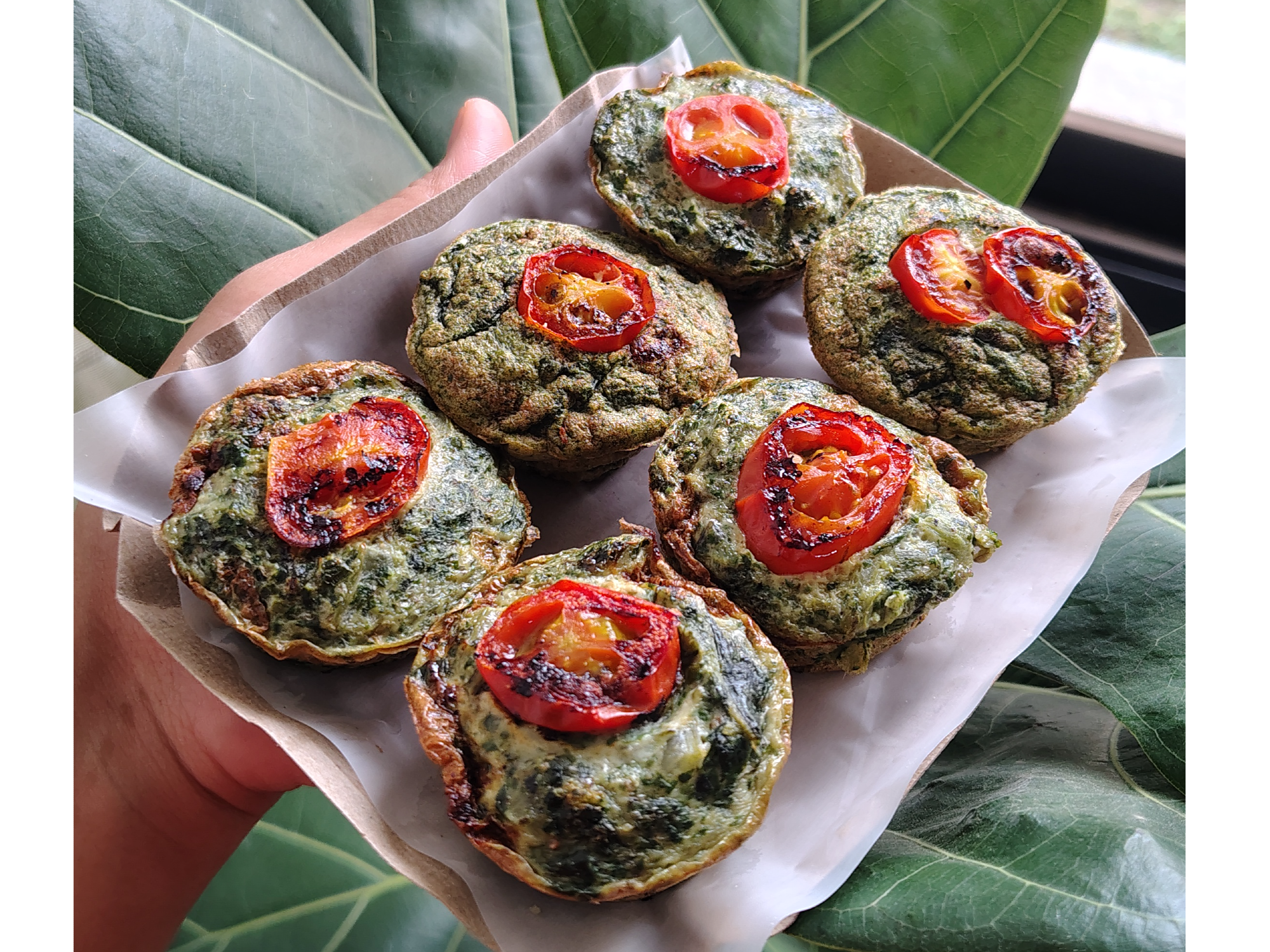 Tortillas de acelga y cherry