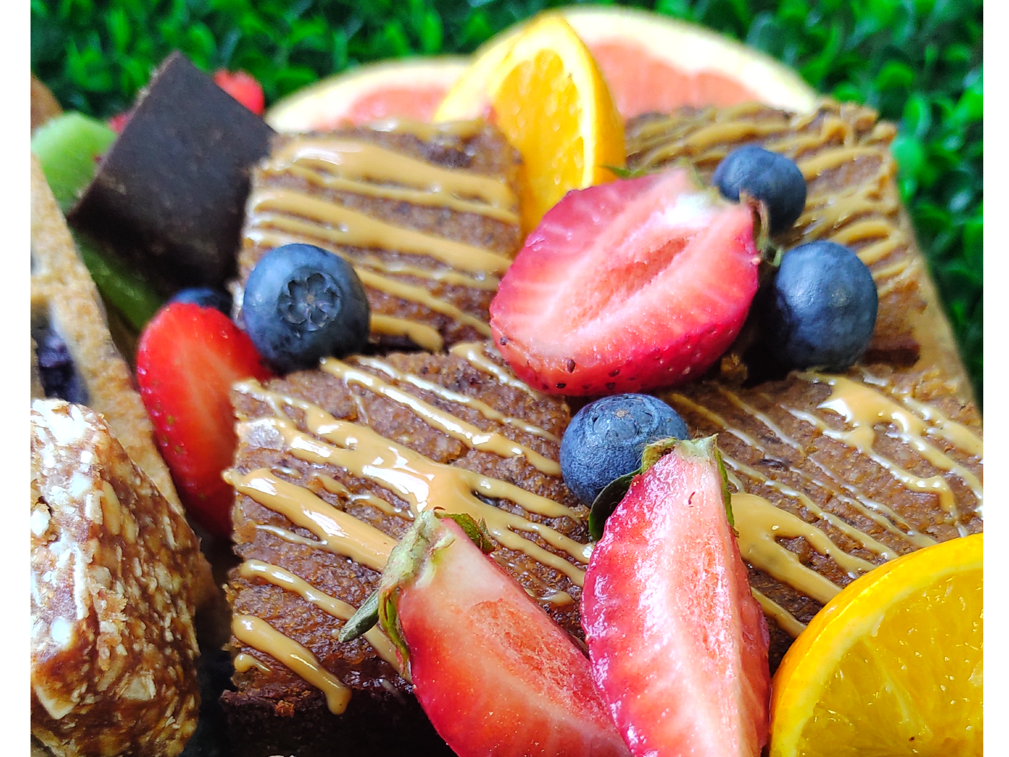 Brownies de maní y banana