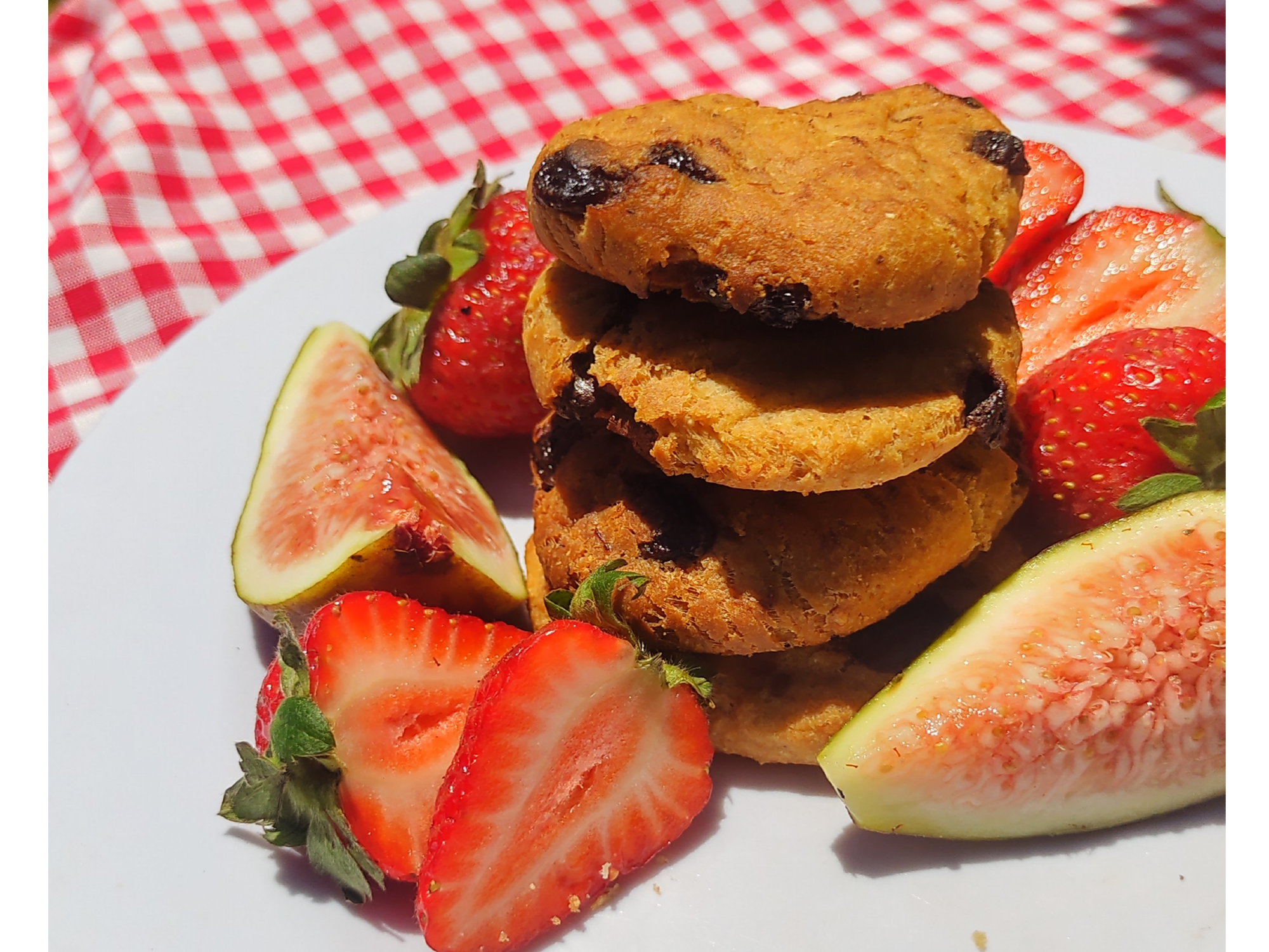Galletas de banana y chips