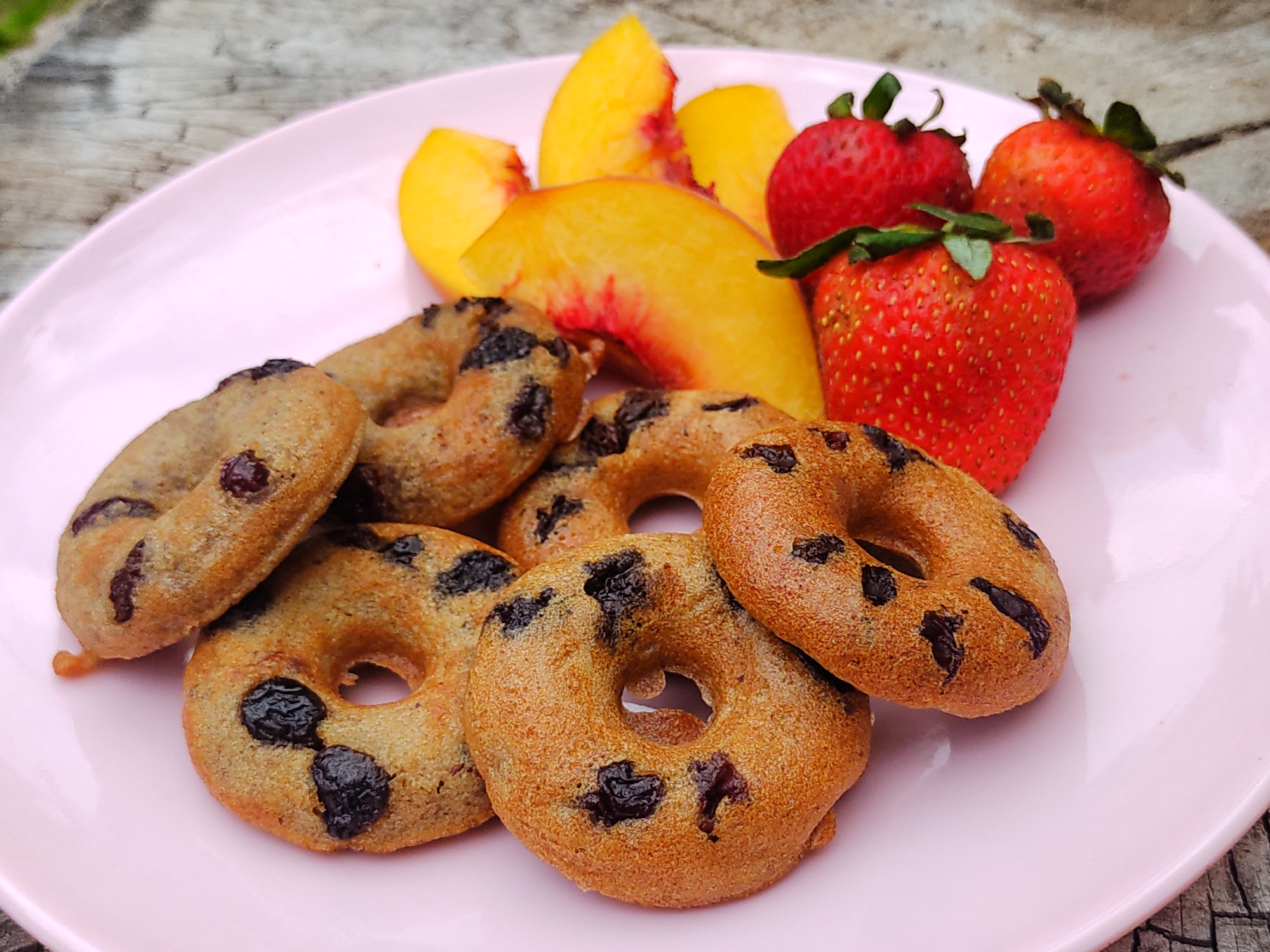 Donas de manzana y pasas