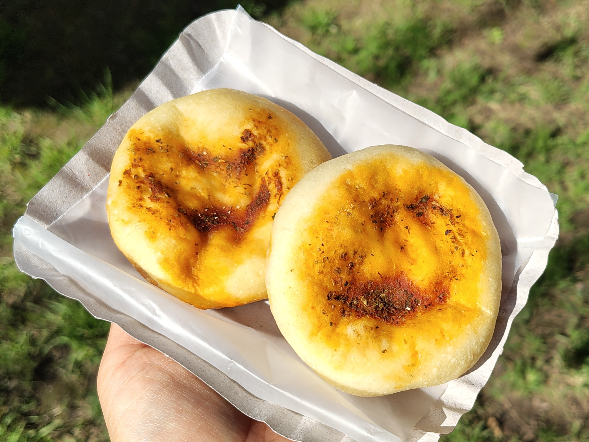 Pizzetitas de harina de almendras