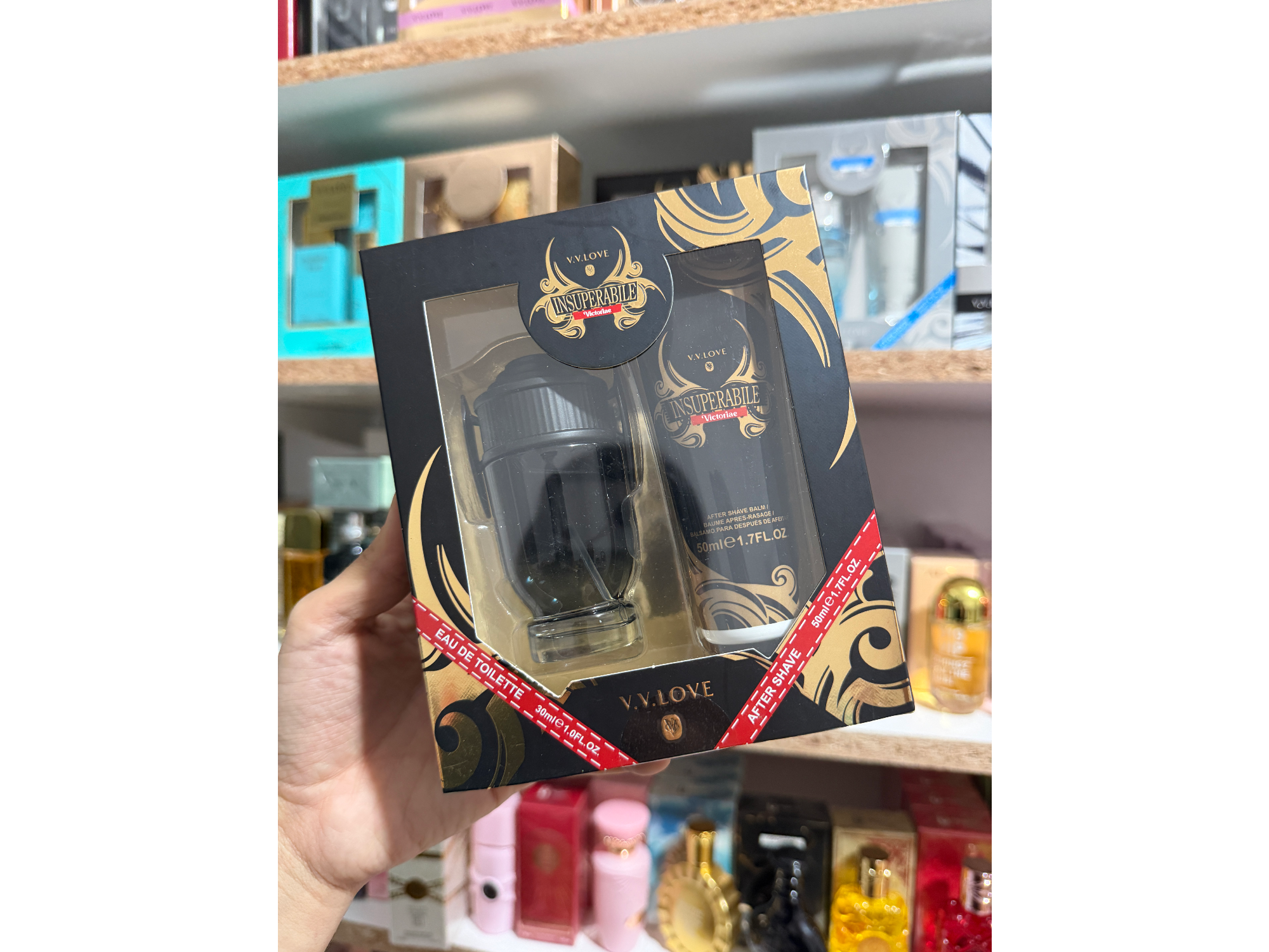 Duo perfume + crema invic negro