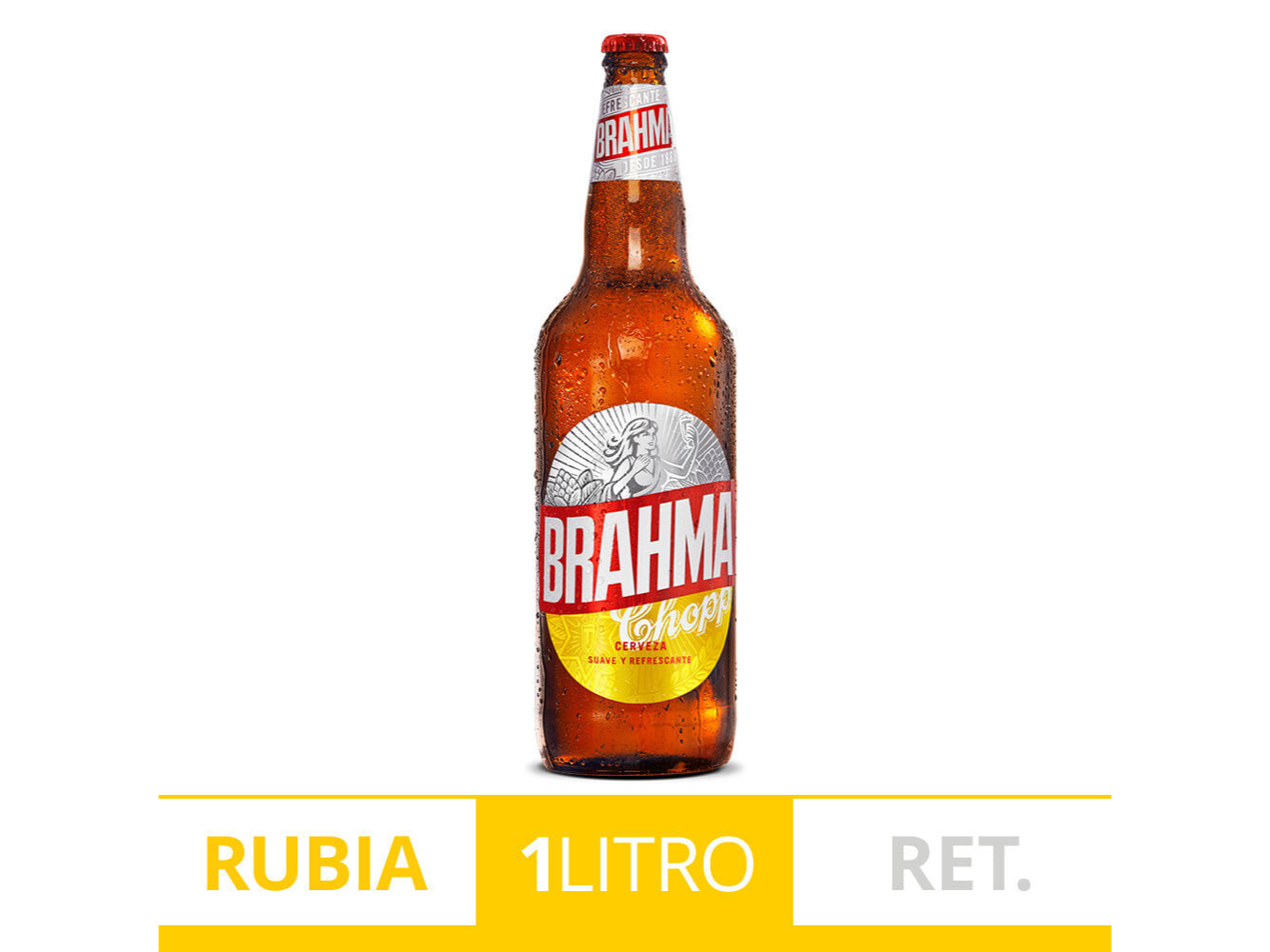 CERVEZA BRAHAMA  X 1LTS