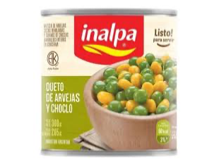 Dueto de arvejas y choclo