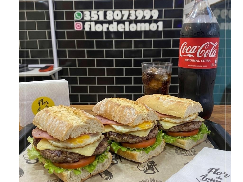 3 HAMBURLOMO + BEBIDA