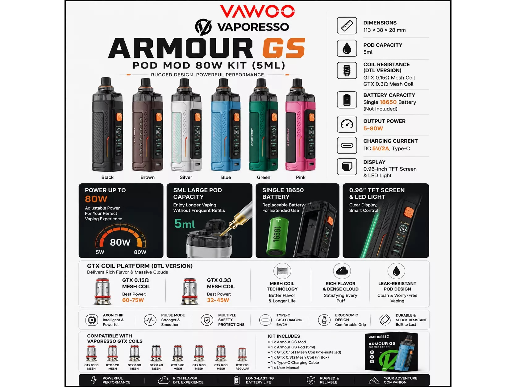 VAPORESSO ARMOUR GS