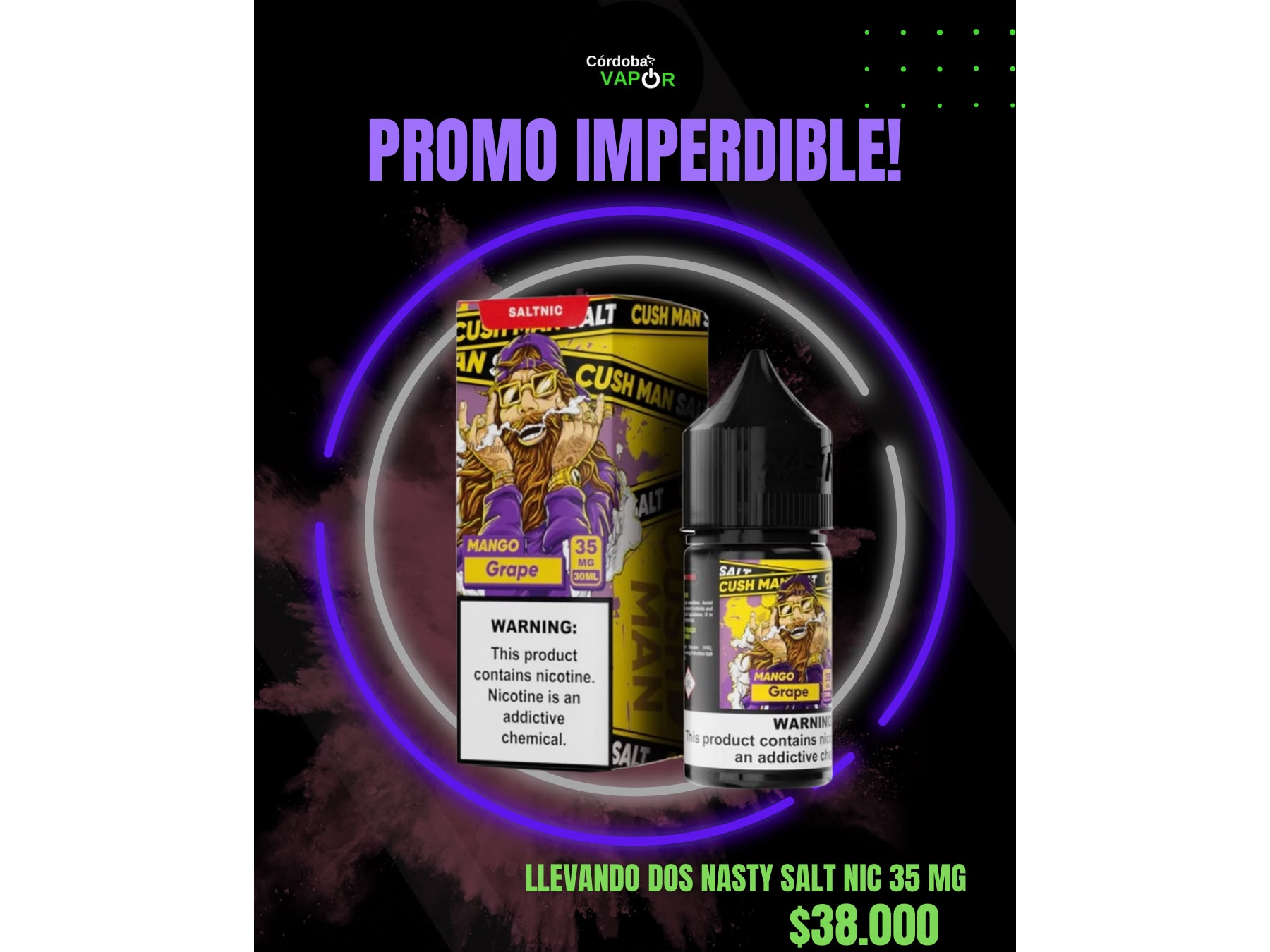 SALT NASTY 35MG ( llevando dos unidades unicamente)