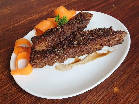 ASADO DE SEITAN. LISTO PARA COMER