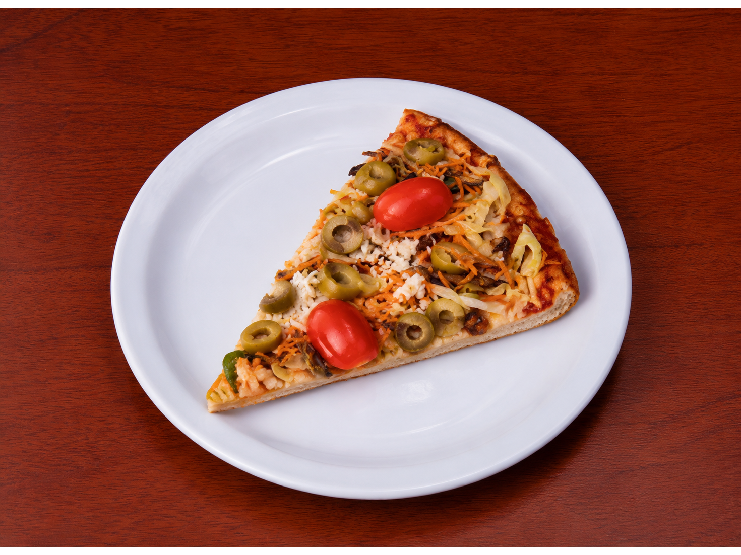 PIZZA INTEGRAL VEGETALES SALTEADOS PORCION LISTA PARA COMER