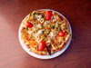 PIZZA INTEGRAL VEGETALES SALTEADOS. LISTA PARA COMER