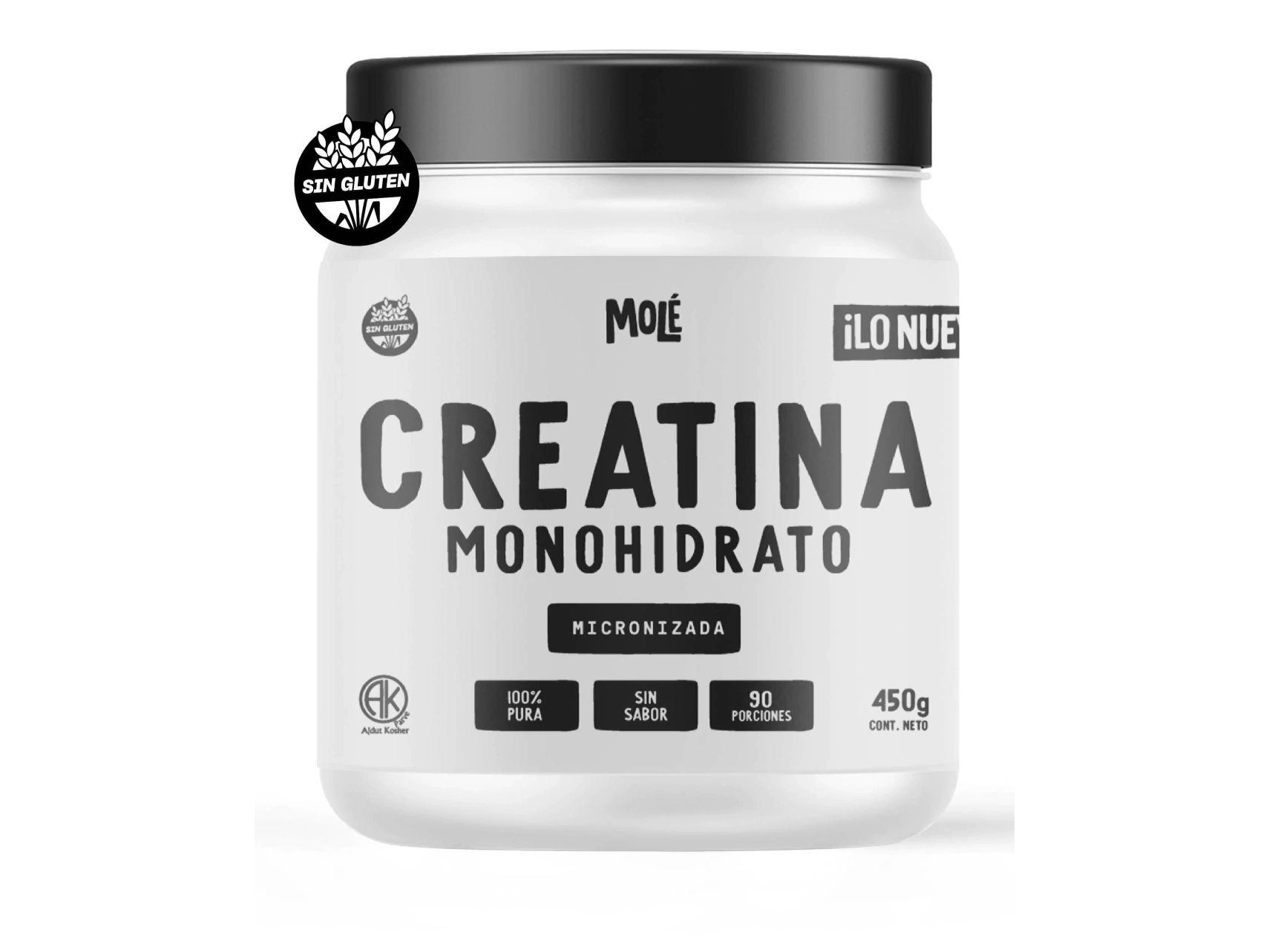 Creatina Monohidrato Sin Gluten MOLÉ 450G
