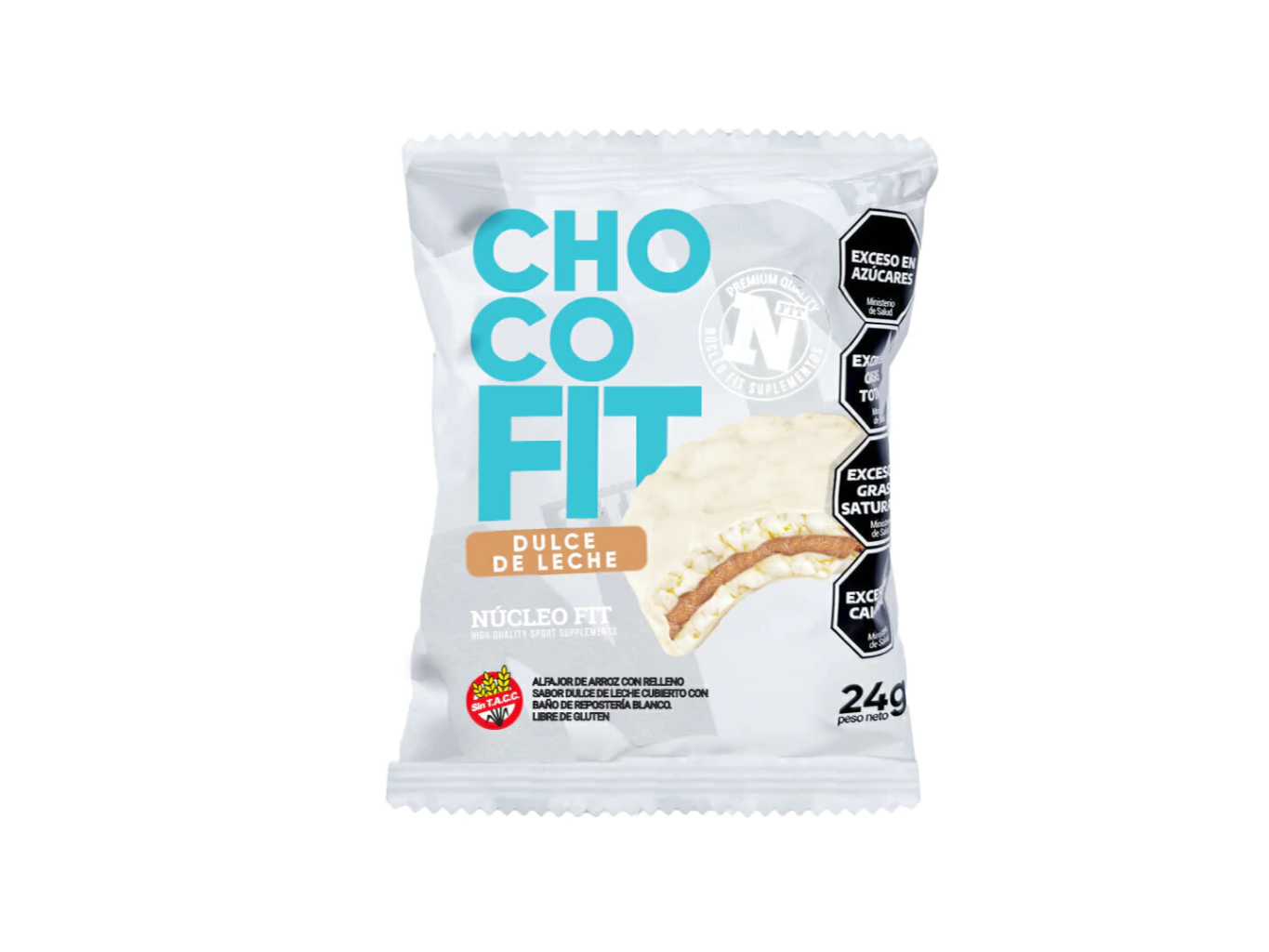ALFAJOR CHOCO FIT - Bañado en Chocolate blanco