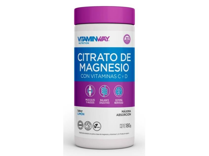 CITRATO MAGNESIO LIMON VITAMIN WAY X180GR