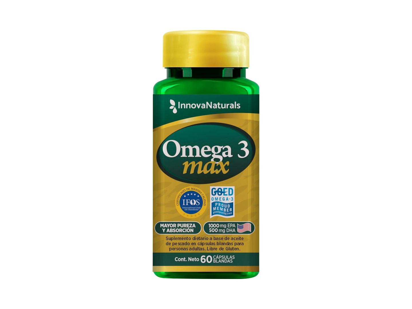 Omega 3 Max (1000 EPA + 500 DHA) x60 capsulas