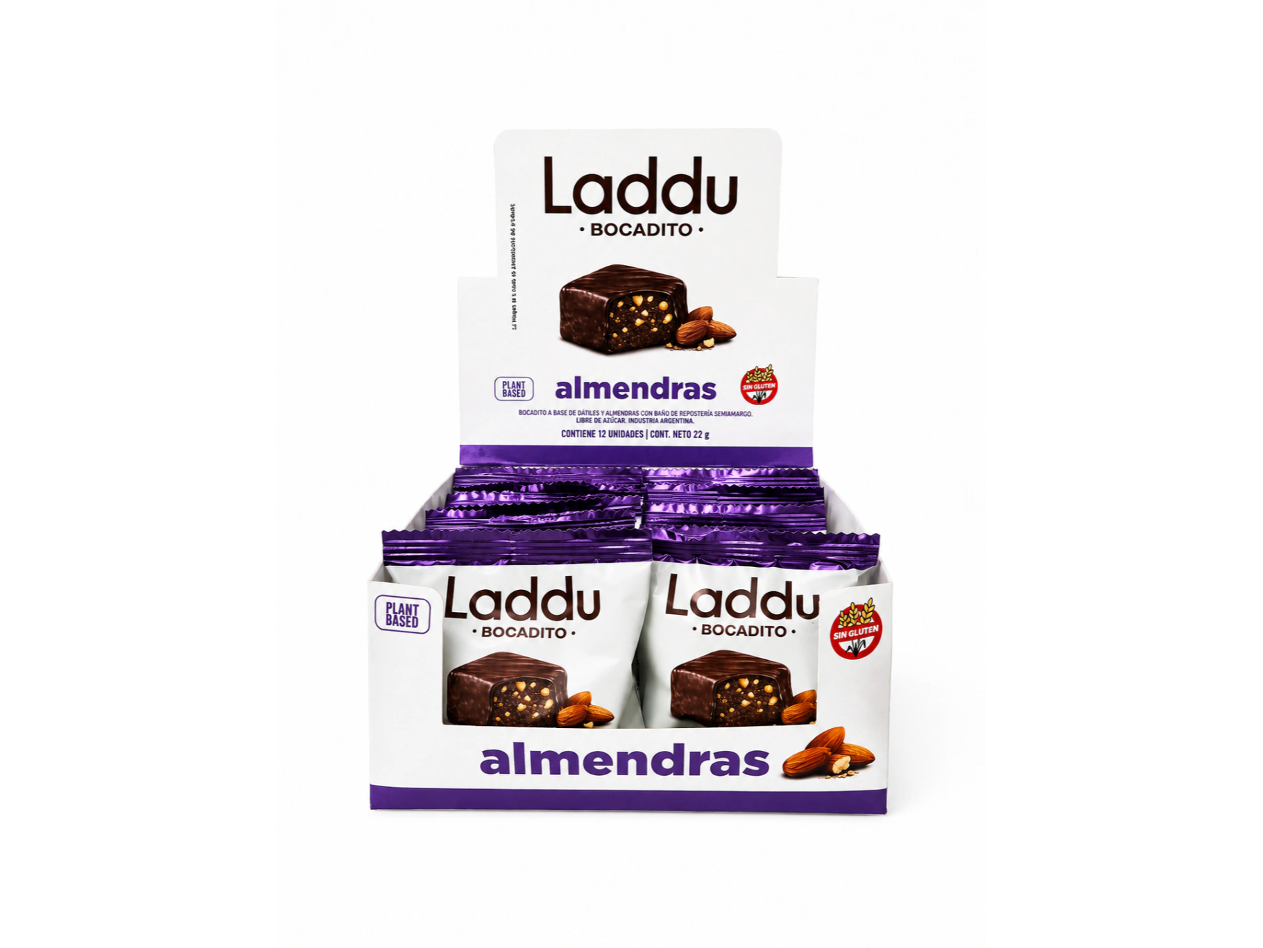 LADDU BOCADITOS ALMENDRAS - CAJA X12