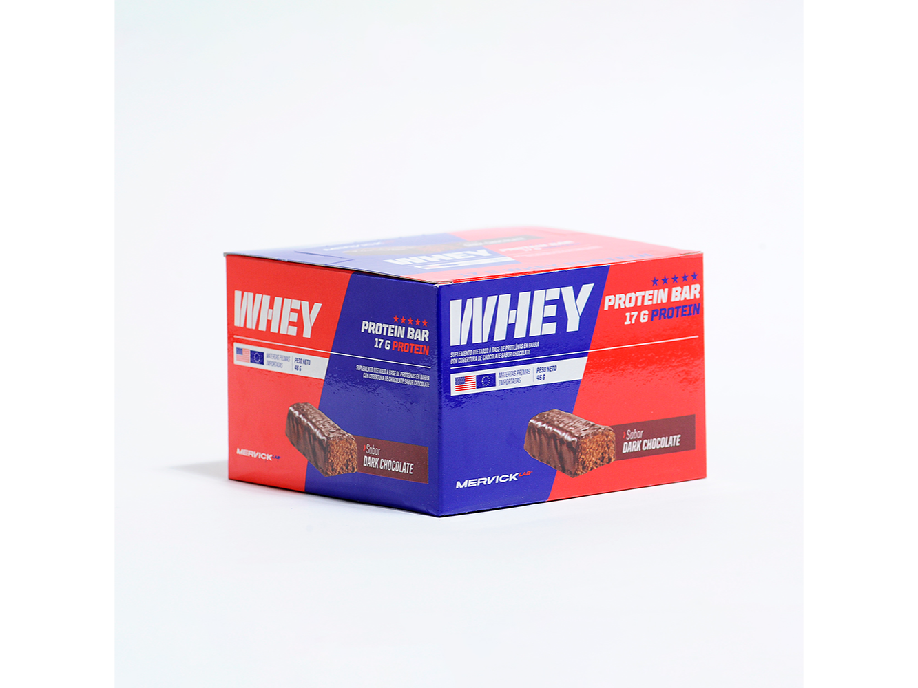 Whey Bar Protein Dark Chocolate (12x46g) - MERVICK