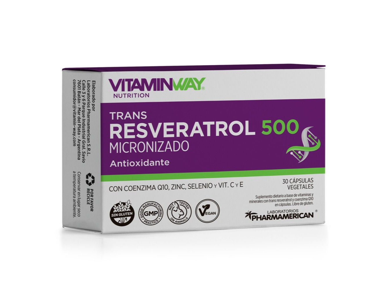 RESVERATROL  500 V.W CAPX30