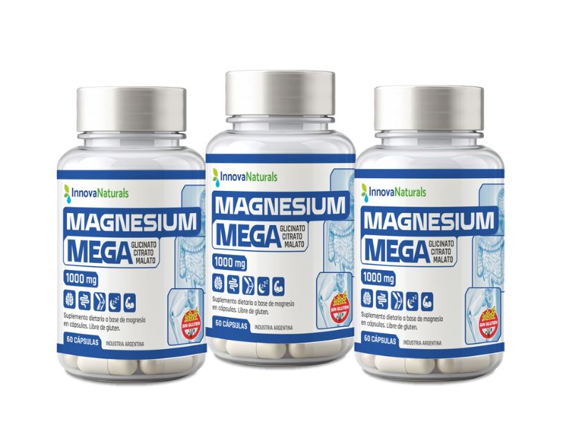 COMBO X3 Mega magnesio - x60 Capsulas