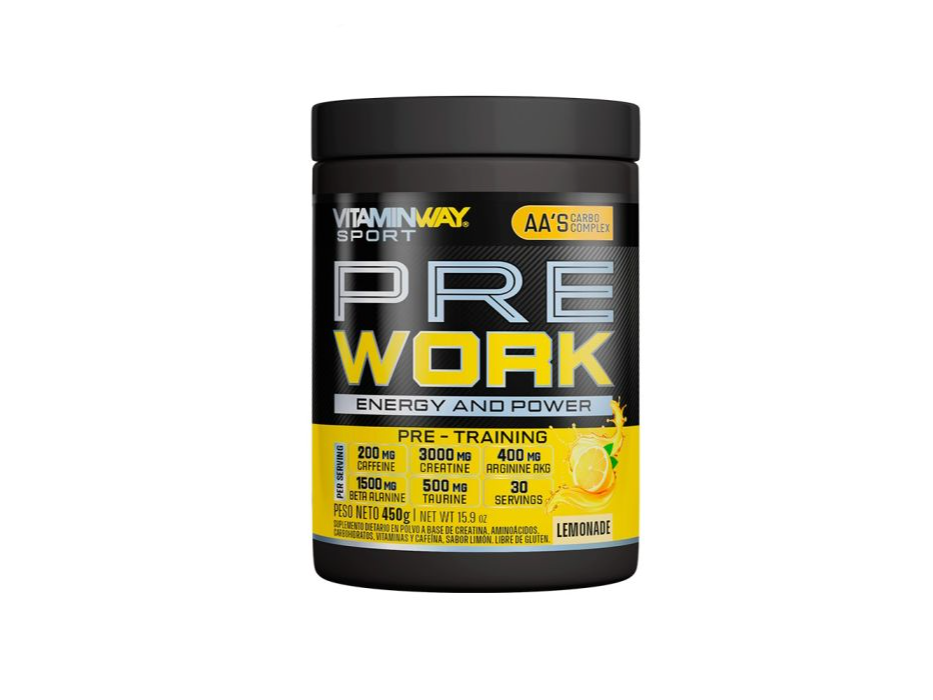 PRE WORK SABOR LIMON 450GR