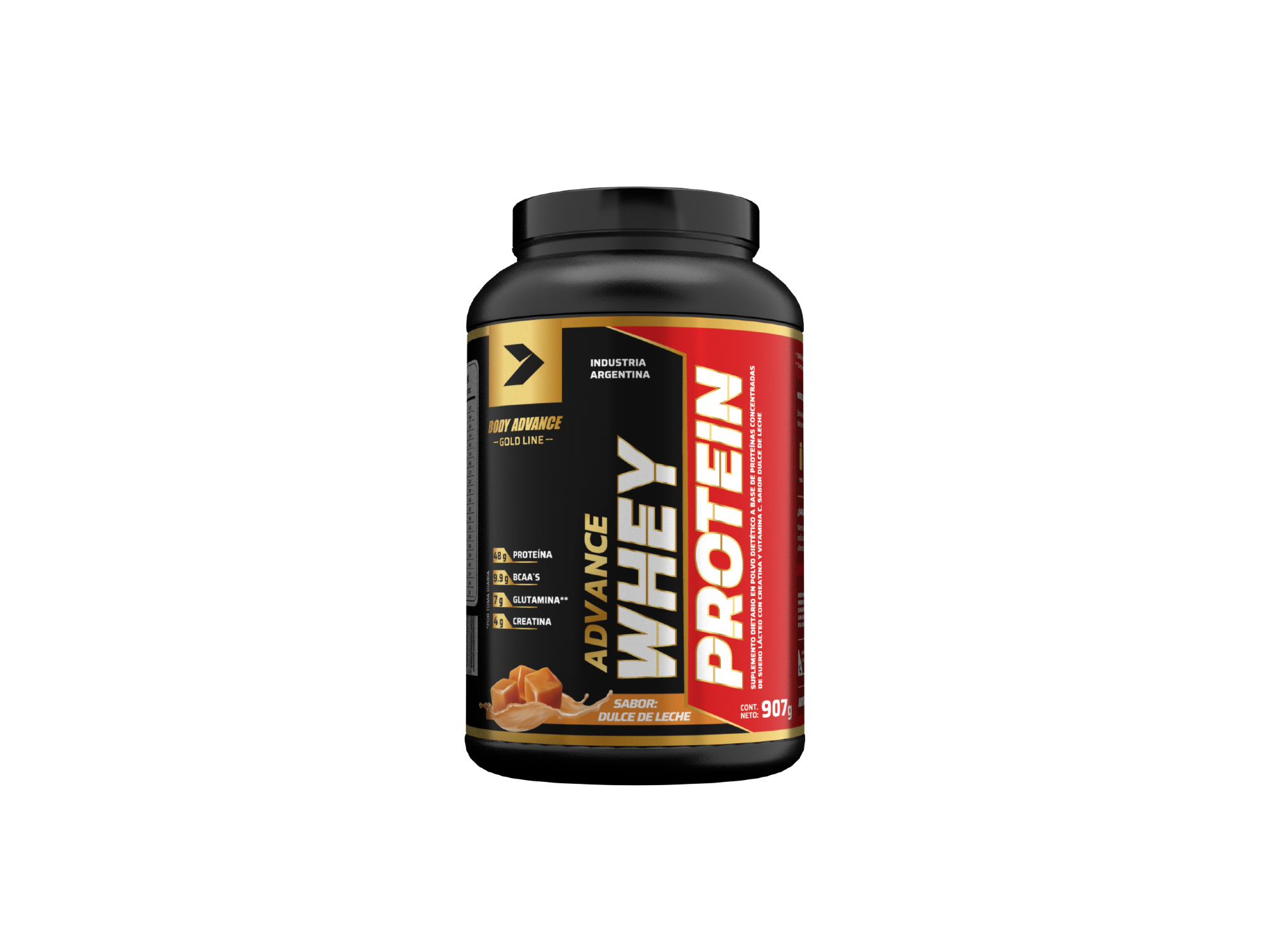 Whey Protein 907 gr Sabor Dulce d Leche - BODY ADVANCE