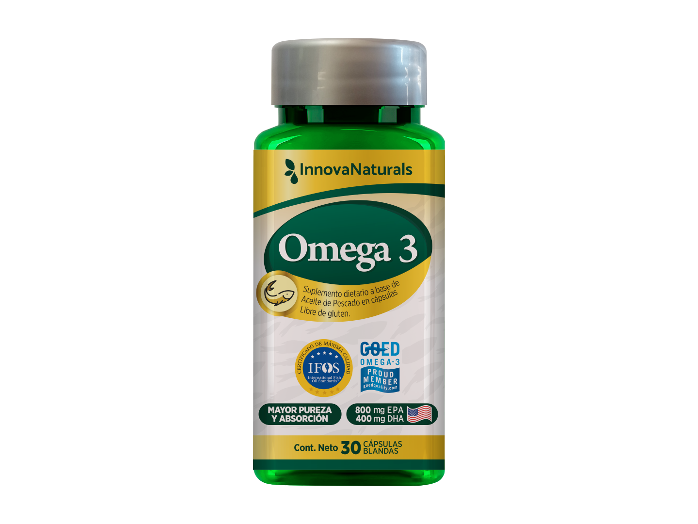Omega 3 (800 EPA + 400 DHA) x30 capsulas