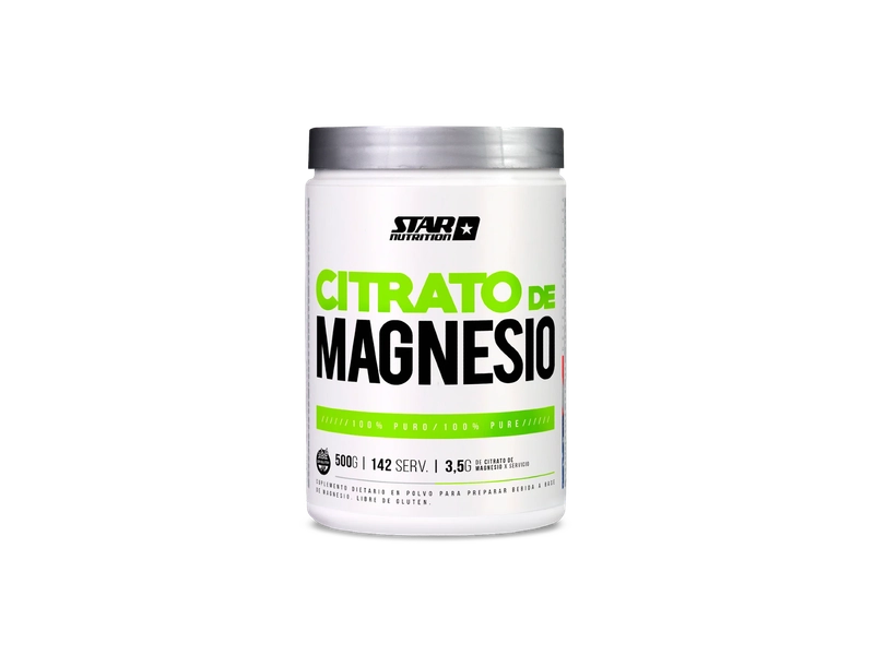 Citrato de Magnesio - Polvo 500 Gr STAR NUTRITION