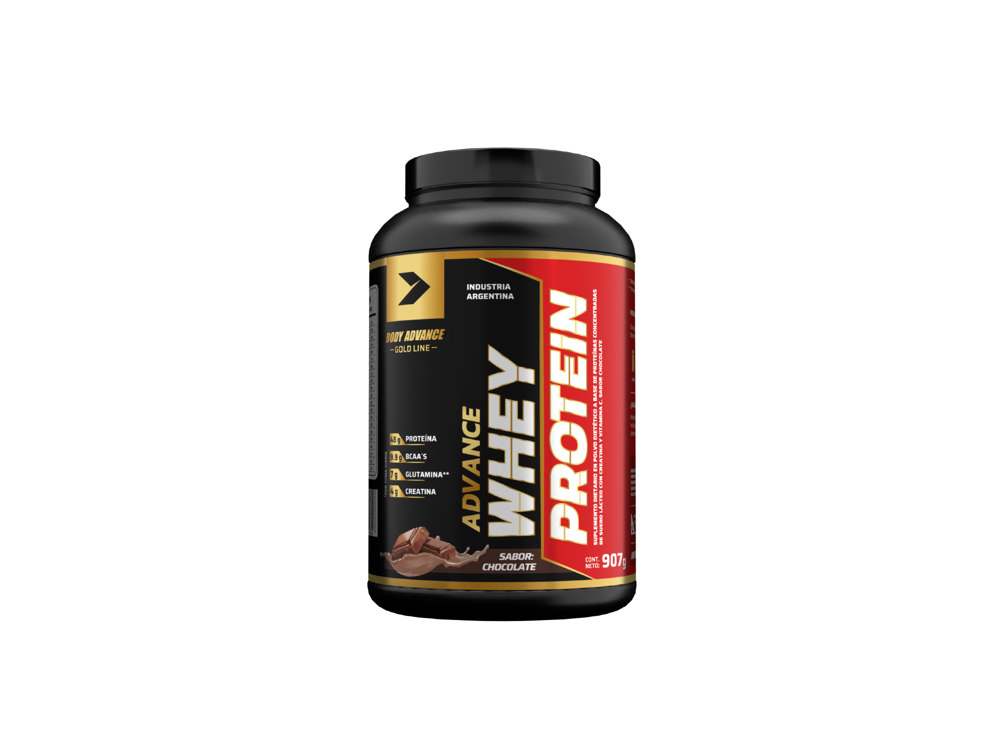 Whey Protein 907 gr Sabor Chocolate - BODY ADVANCE