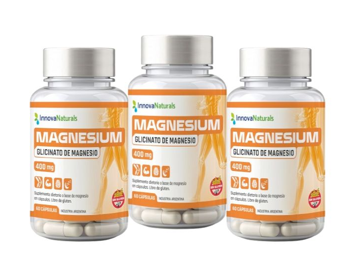 COMBO X3 Glicinato de magnesio x60 Capsulas