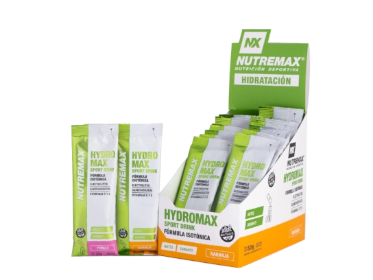 HYDROMAX SPORT DRINK NUTREMAX - 20 UNIDADES-POMELO
