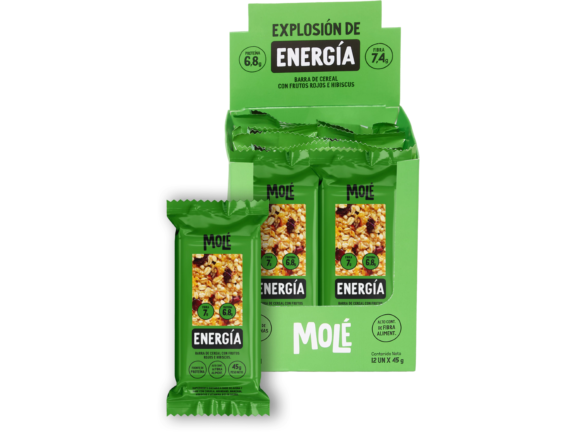 BARRITA ENERGÍA x 12 un.MOLÉ