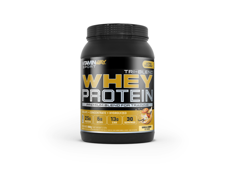 TRI BLEND WHEY PROTEIN SABOR VAINILLA 990GR