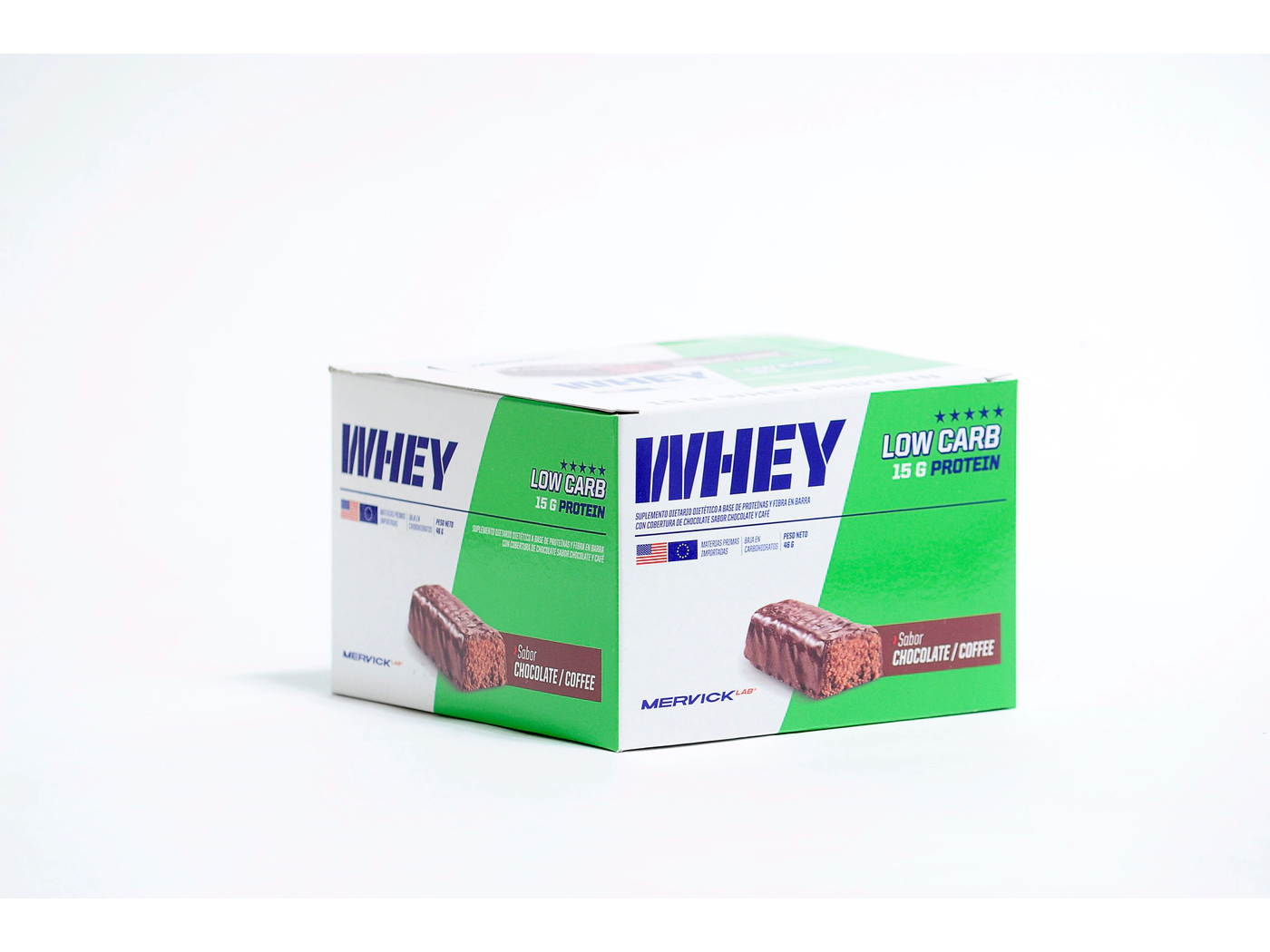 Caja Mervick Low carb Protein Frutos Rojos (12x46g)