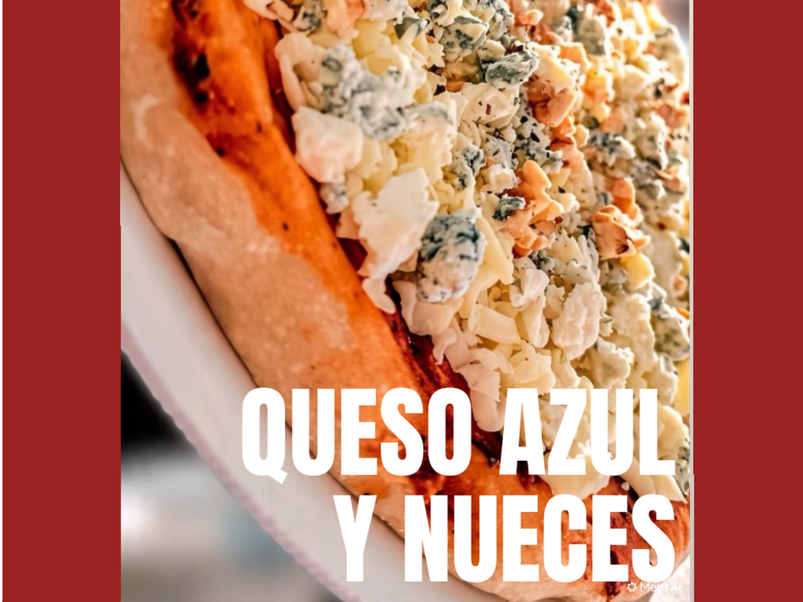 Pizza Roquefort con Nueces