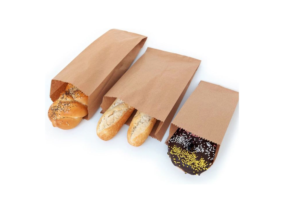 Bolsas kraft panaderia 3 paq x 100