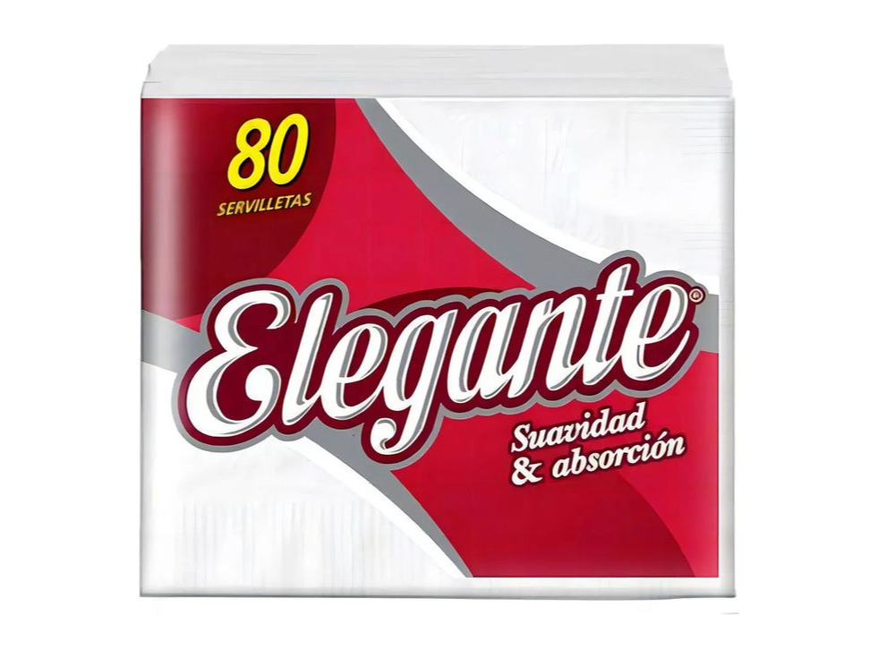 Servilletas elegante paq x 80 servilletas